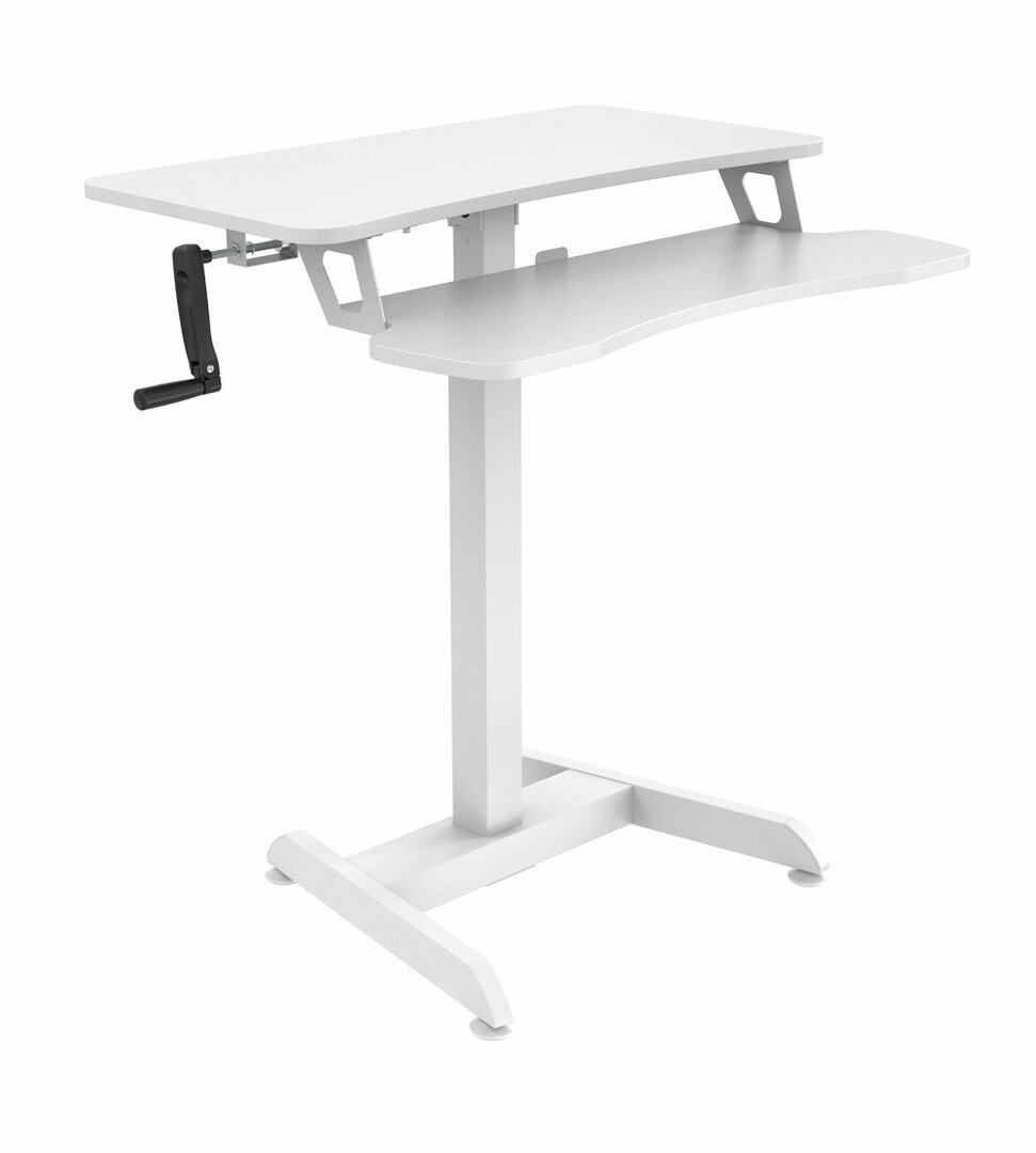 Aktivmöbel | - Updesk | Schreibtischerhöhung Onlineshop High Sitz-Steh-Schreibtisch Handkurbel für