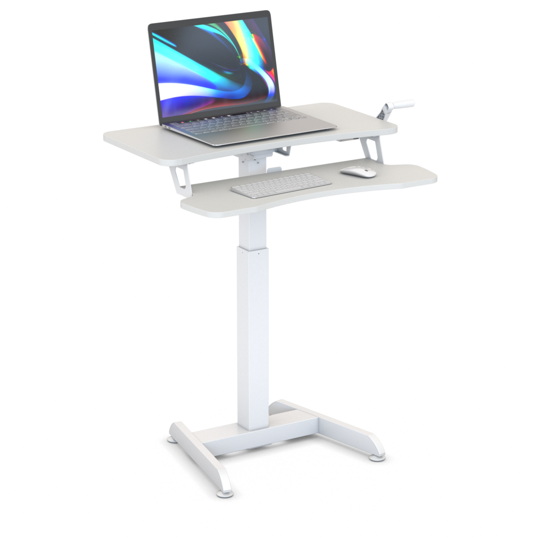 Updesk High Handkurbel | Schreibtischerhöhung für - Sitz-Steh-Schreibtisch Aktivmöbel | Onlineshop