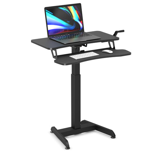 Updesk High Handkurbel | Schreibtischerhöhung Sitz-Steh-Schreibtisch Aktivmöbel | Onlineshop für 